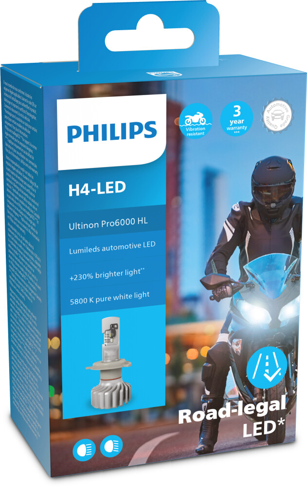 Philips Ultinon Pro6000 moto H4-LED (11342U6000X1) ab 50,00 € (Februar 2024  Preise)