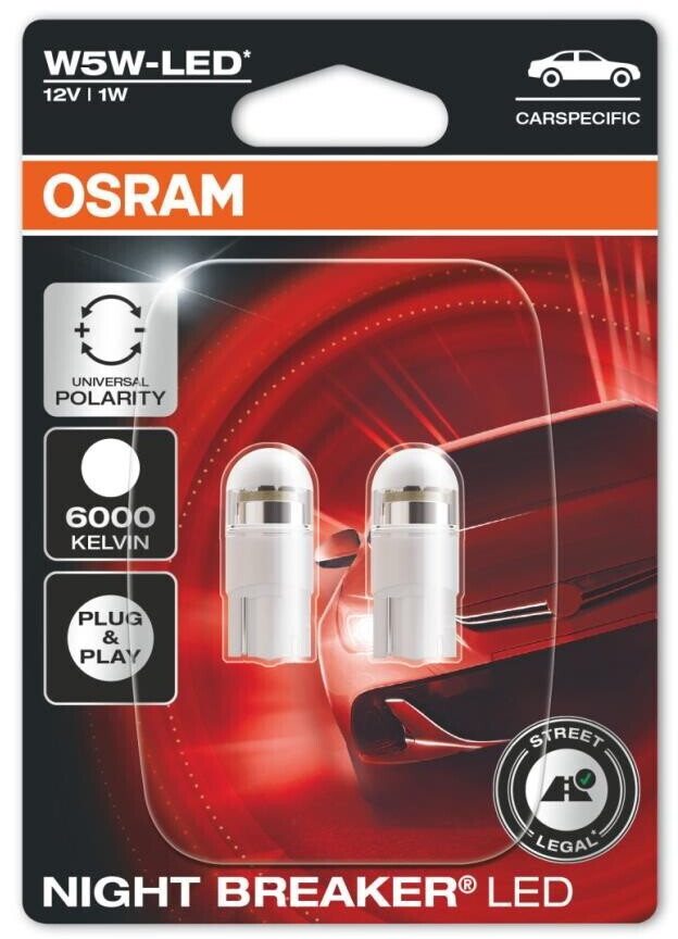 Osram NIGHT BREAKER LED W5W (2825DWNBC-02B) ab 18,99 € (Februar 2024  Preise)