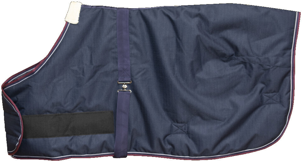 Equithème Tyrex 1200D 220g outdoor 65cm blanket Navy Blue/Burgundy