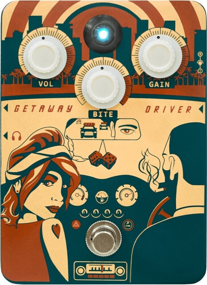 Photos - Effects Pedal Orange Electronic  Getaway Driver 