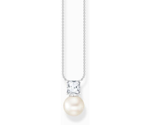 Orecchini Thomas Sabo In Argento 925 Con Perle D'Acqua Dolce E Zirconi – 17x8 Mm, Eleganti