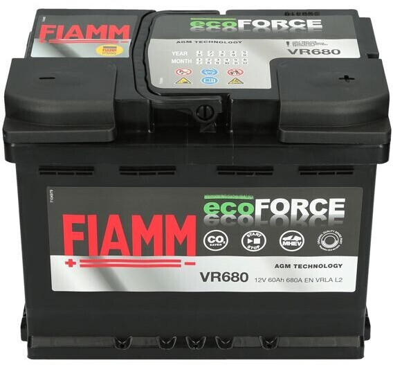 Fiamm EcoForce AGM 12V 60Ah VR680 Autobatterie Fiamm. TecDoc: .