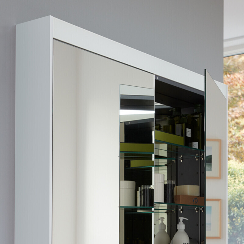 Duravit Brioso Spiegelschrank mit Beleuchtung + 2 Türen B102 H76  BR7103022220000 ab € 955,44 | Preisvergleich bei