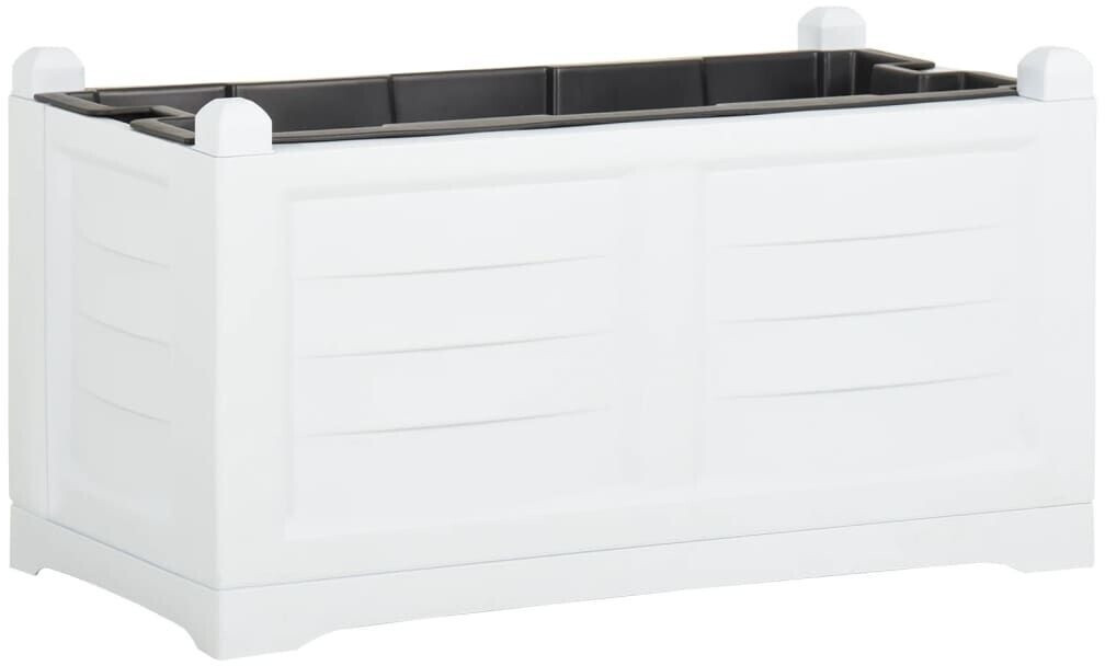 vidaXL Blumenkasten 80 x 42,5 x 42 cm PP weiß (331329) ab 61,19 ...