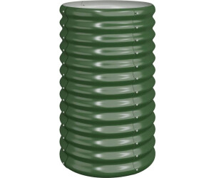 vidaXL Pflanzkübel pulverbeschichteter Stahl 40 x 40 x 68 cm grün (318848)