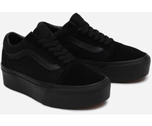 Vans old skool black mono suede discount