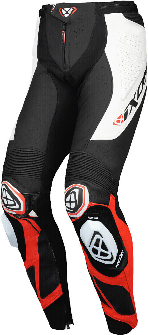 IXON Vortex 3 Leather Pants black/white/red