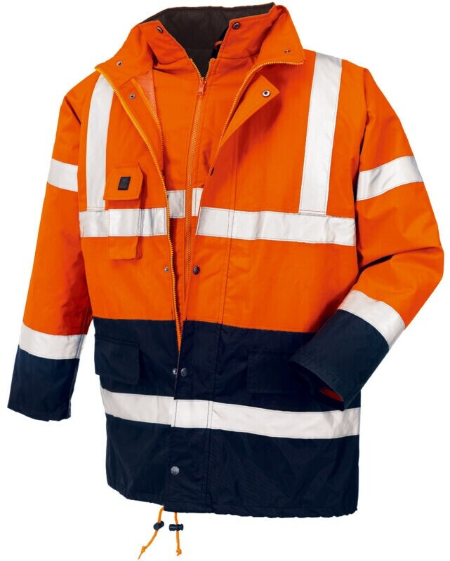 teXXor Warn-Wetterschutzparka Calgary Leuchtorange/Navy