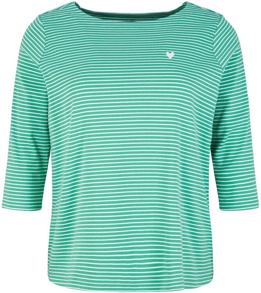 Tom Tailor Plus - Gestreiftes 3/4 Arm Shirt (1037296) grün ab 19,10 € |  Preisvergleich bei