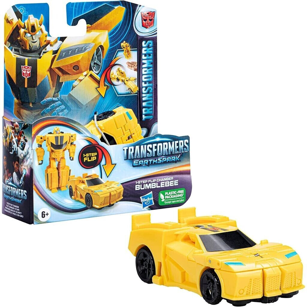 Hasbro Transformers Earthspark 1-Step Flip Changer Bumblebee