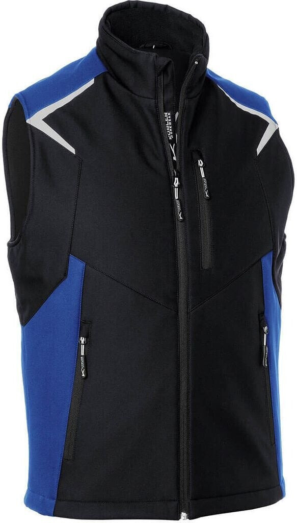 Kübler BODYFORCE Softshell Weste schwarz/kornblumenblau 37125 5375-9946