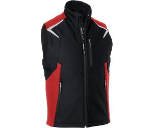 Kübler BODYFORCE Softshell Weste schwarz/mittelrot 7125 5375-9955