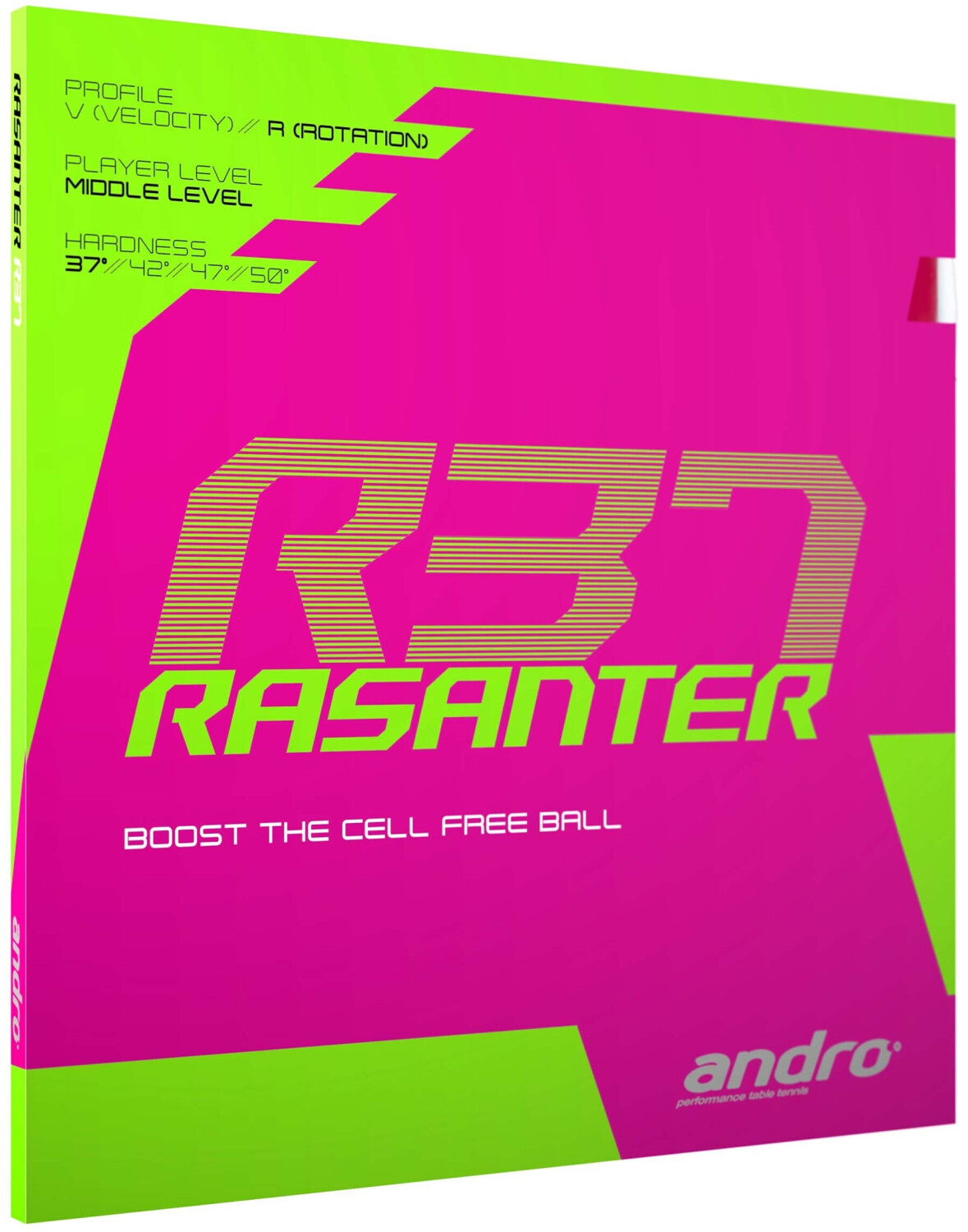 Andro Belag Rasanter R 37 schwarz 2,0 mm