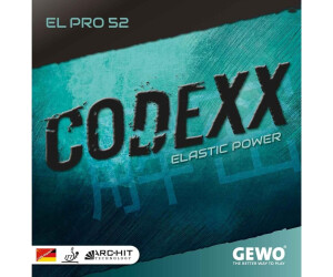 Gewo Rubber Codexx EL Pro 52 black 2,0 mm