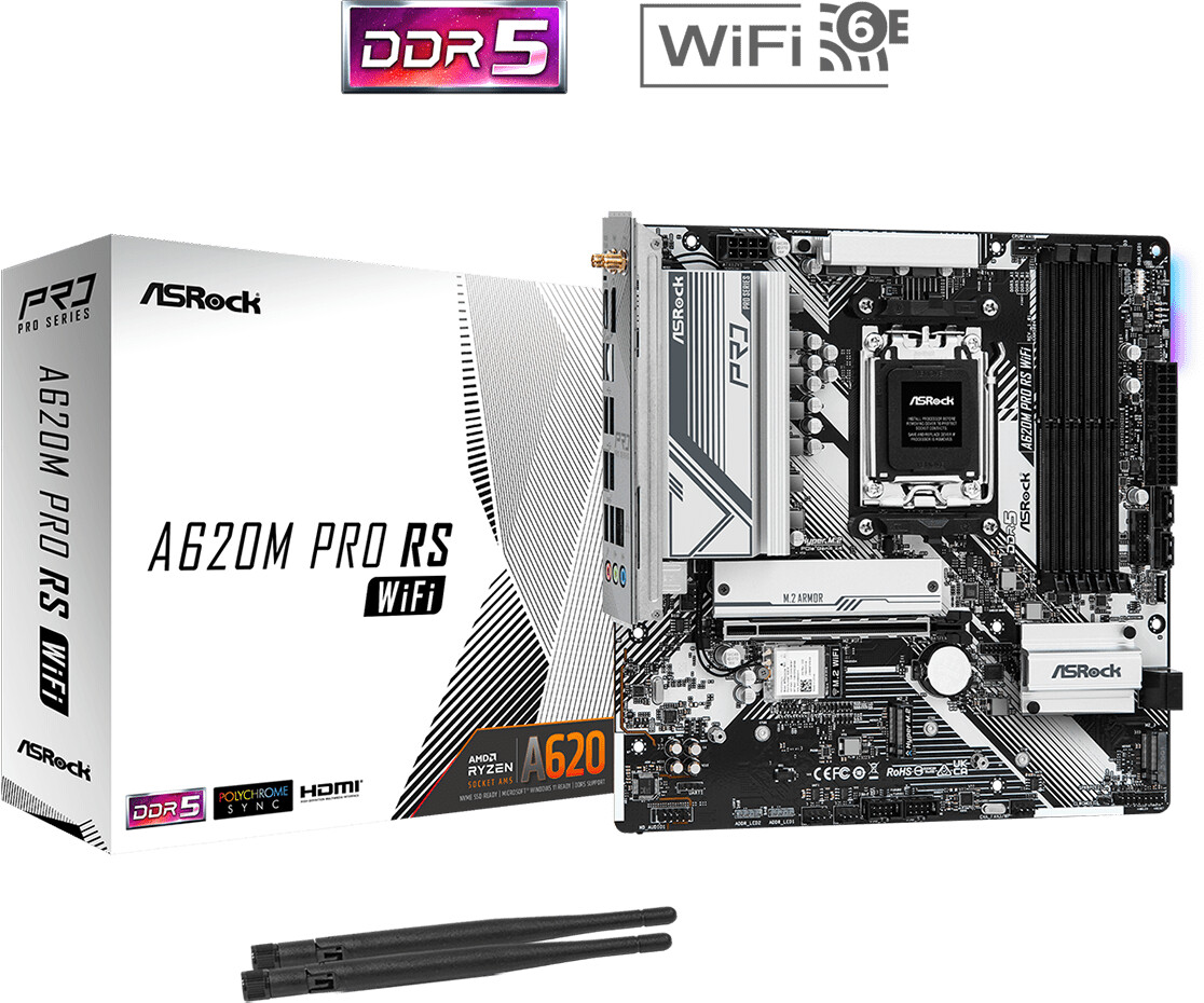 ASRock A620M Pro RS WiFi