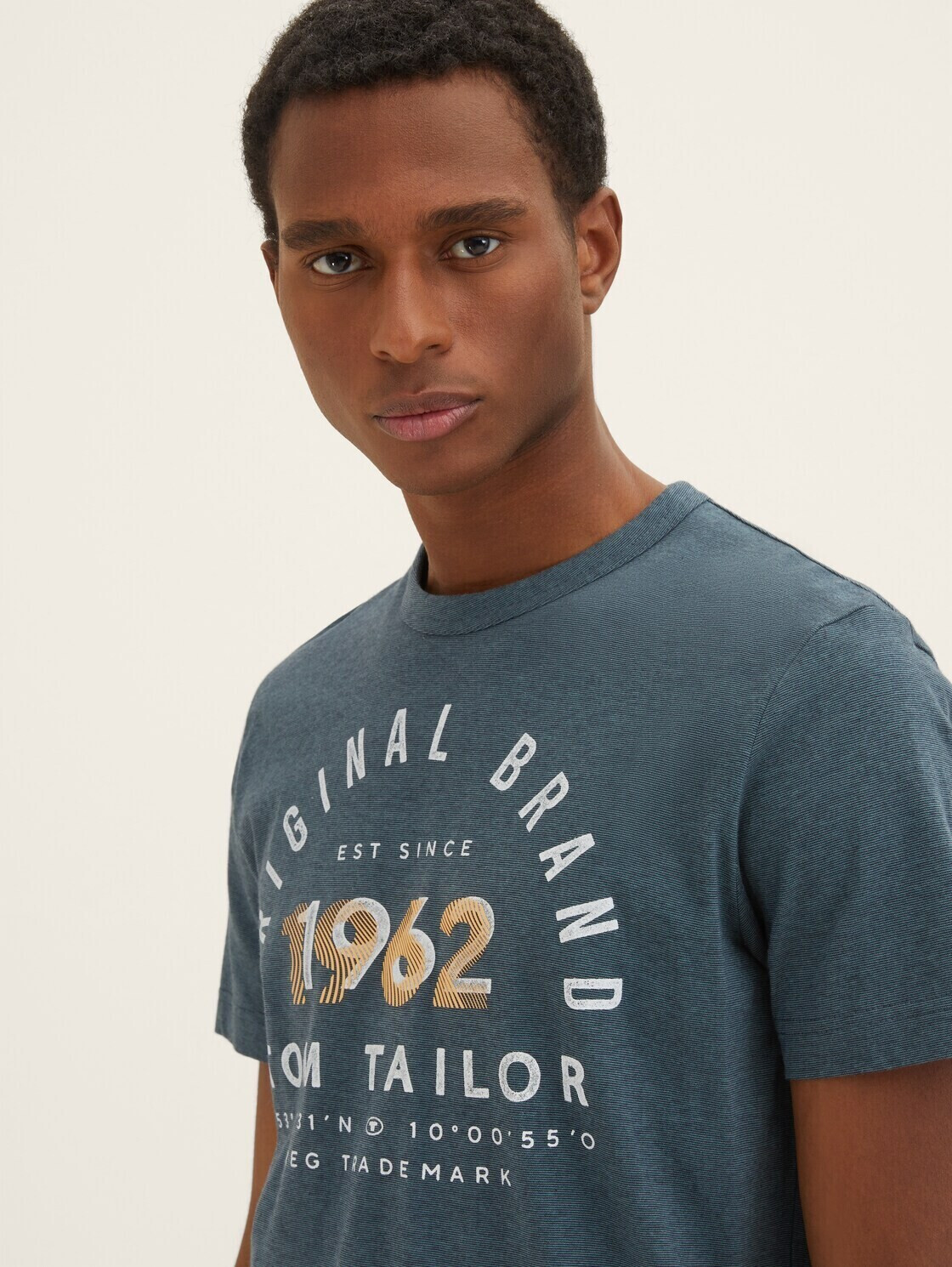 Tom Tailor T-Shirt mit bei | (1035549) ab blau € 15,99 Print Preisvergleich
