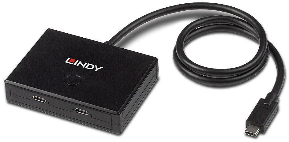 Lindy 43323 station d'accueil Avec fil USB 3.2 Gen 1 (3.1 Gen 1) Type-C  Noir, Gris sur