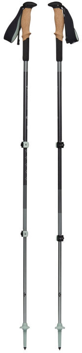 Black Diamond Pursuit Shock Trekking Poles steel grey/foam green