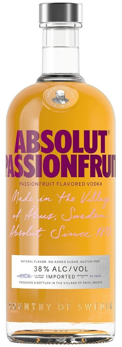 Absolut Passionfruit Flavored Vodka 1l 38%