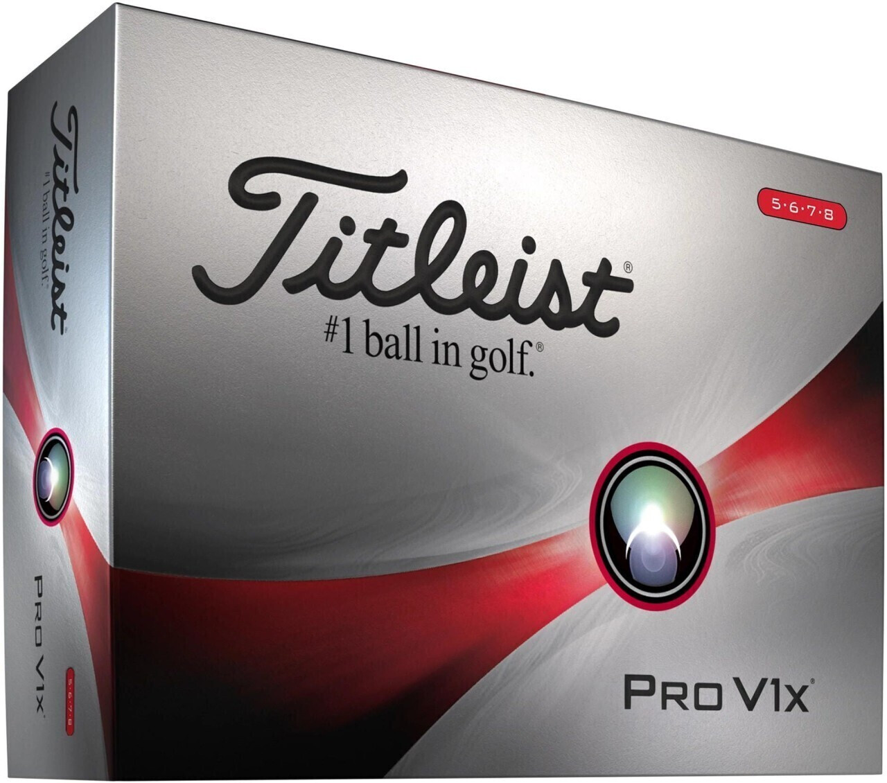 Titleist Pro V1x High Numbers (2023) white