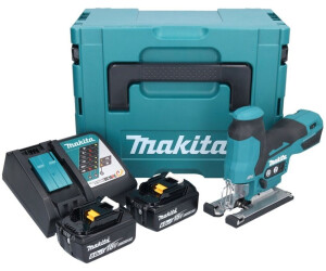 Makita Scie sauteuse pendulaire sans fil DJV185RF1J + batterie, chargeur,  mallette 18 V 3.0 Ah