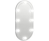 Flamingueo Miroir Coiffeuse - Miroir LED 15 Lumières, Miroir