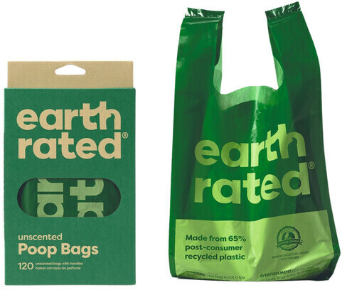 Earth Rated PoopBags Easy Tie Handle Bags Unscented 120 Bags desde