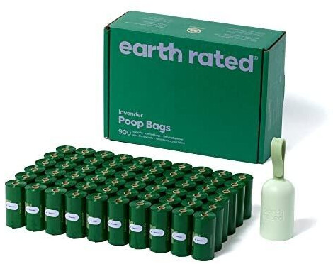 Earth Rated Poop Bags Refill rolls 900 Bags Lavender