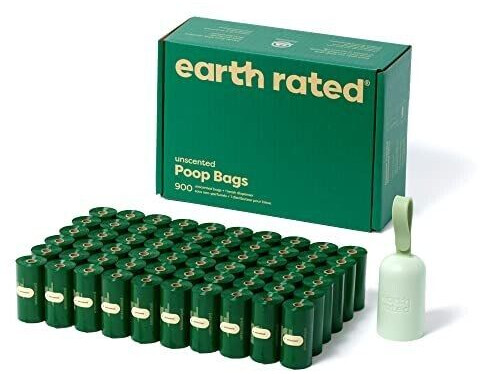 Earth Rated Unscented Poop Bags Refill rolls 900 Bags