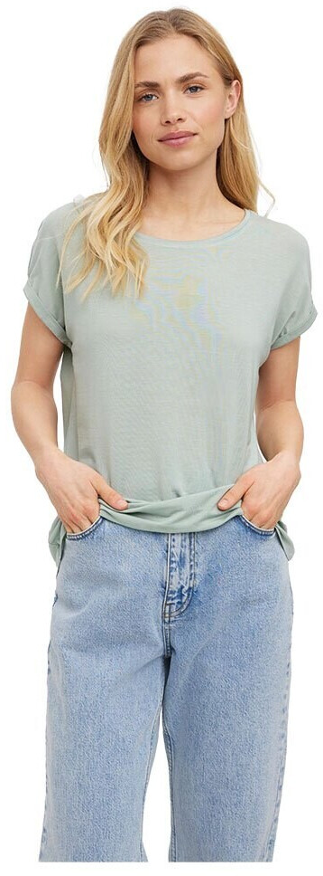 silt T-Shirt 8,99 ab Preisvergleich green € Sleeve Plain Vero | Ava bei Short (10284468) Moda