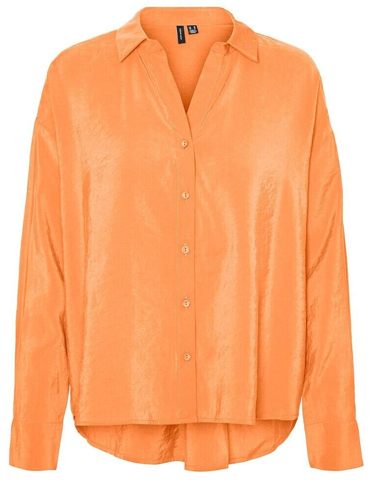 Vero Moda Queeny Oversize Long Sleeve Shirt (10289349) orange