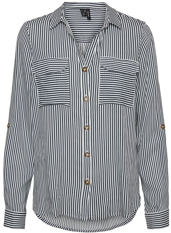 Vero Moda Bumpy New Tall Long Sleeve Shirt (10285356) blue