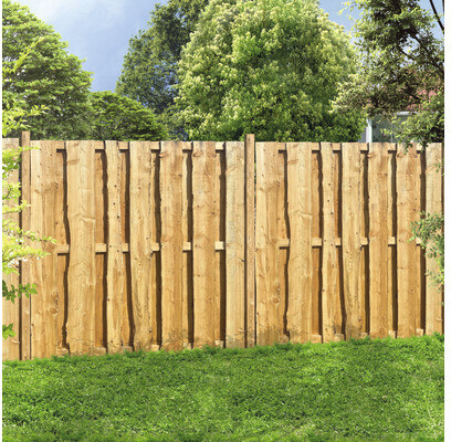 Hornbach Bohlenzaun rustikal 180x180cm lärche ab 94,00 € (Oktober 2026)