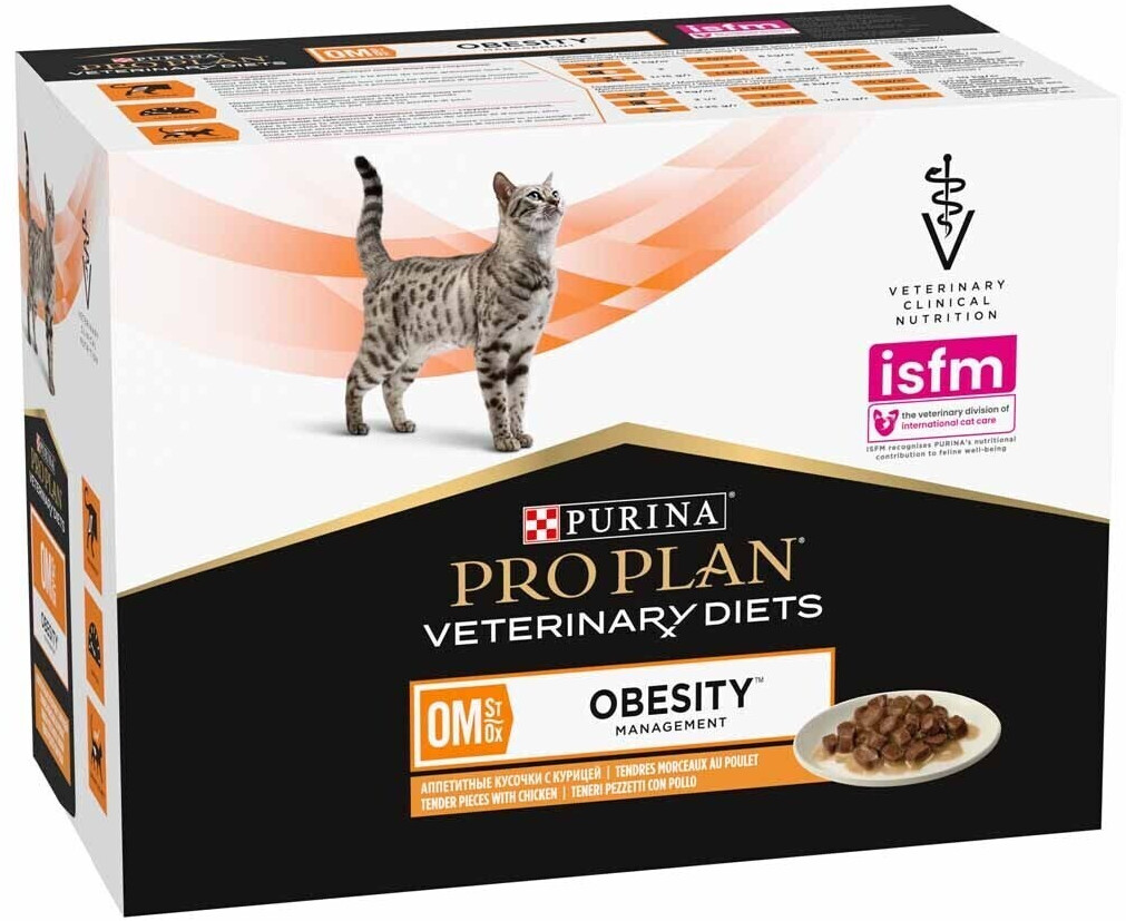 Buy Purina Pro Plan Veterinary Diets OM St Ox Obesity Management Cat wet food 10 x 85g from 7.59 Today Best Deals on idealo