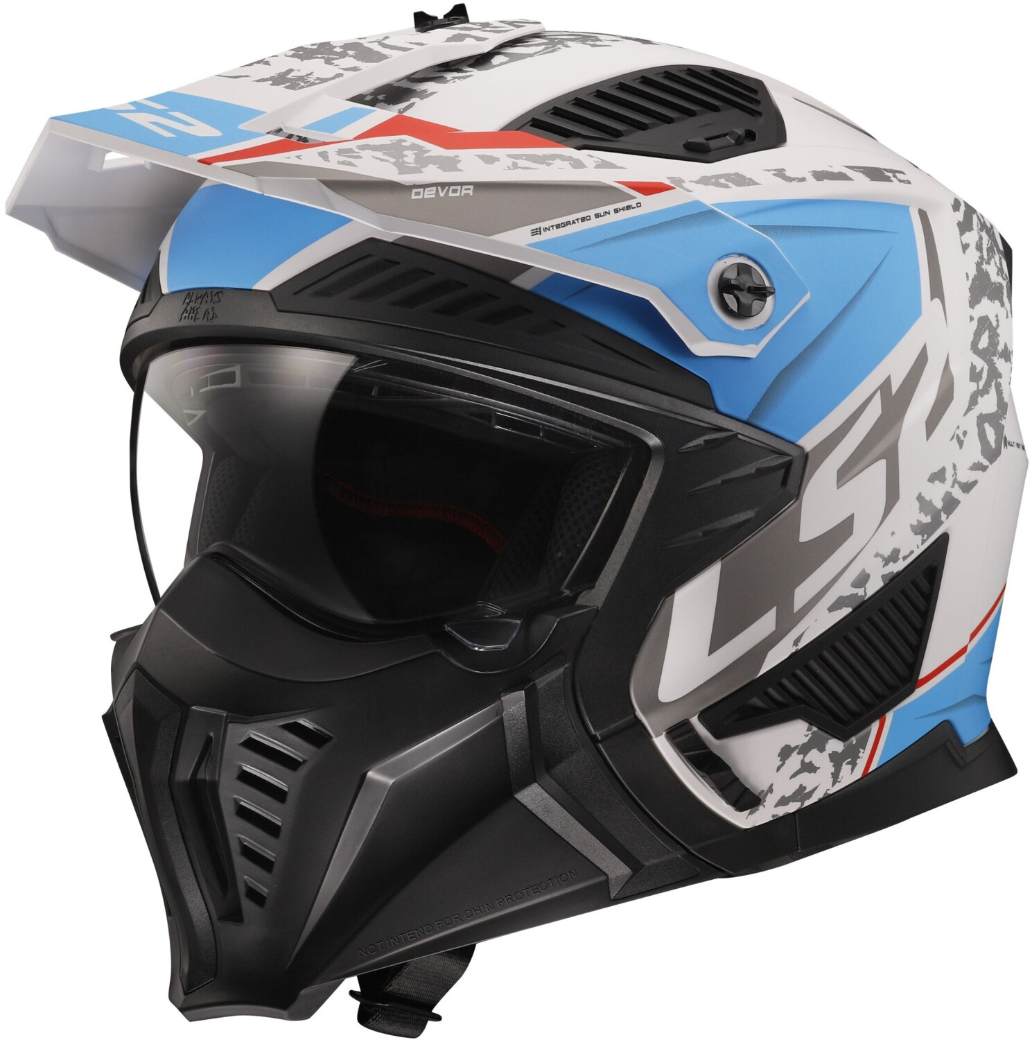 LS2 OF606 Drifter Devor mat gris/bleu