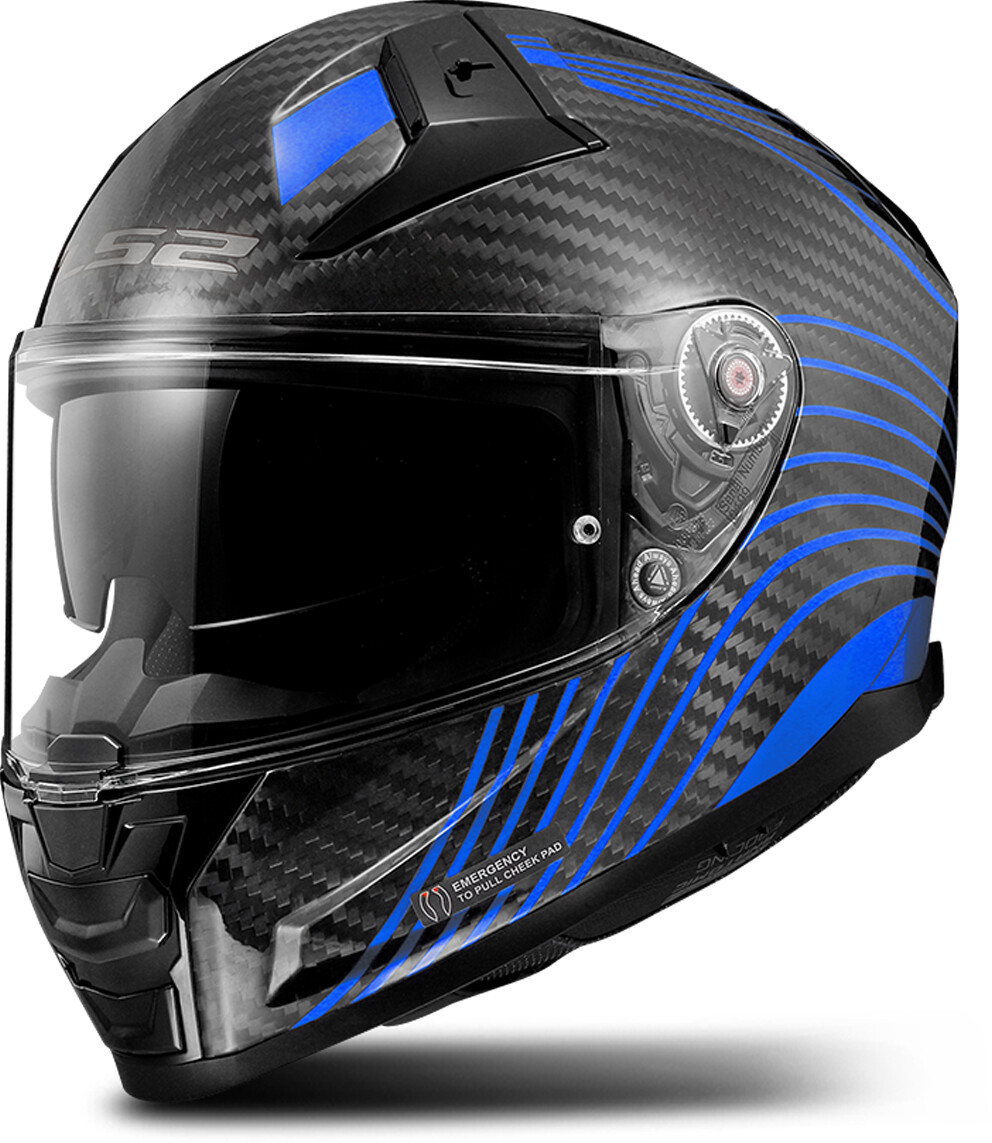 LS2 FF811 Vector II Carbon Flux noir/bleu