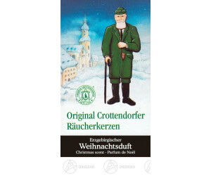 Crottendorfer Räucherkerzen – Candele Aromatiche Foresta Muschio, 24 Pezzi, Formato M – Originali Tedesche