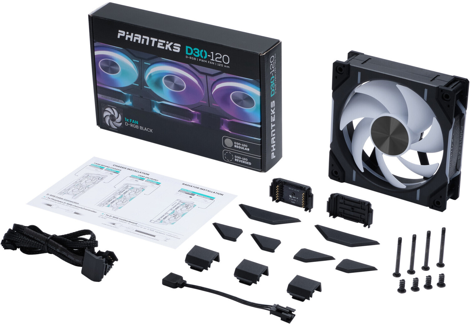 Phanteks PH-F120D30 Regular Black 120mm