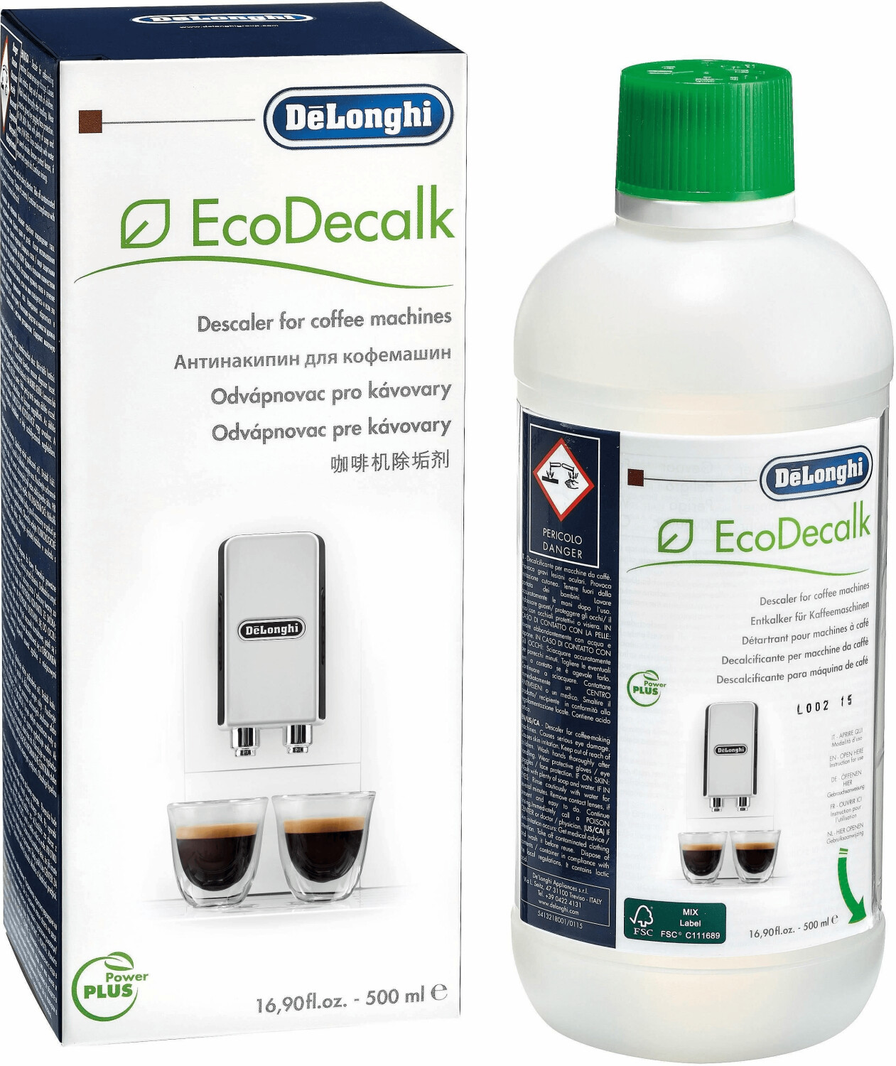 Détartrant écologique DeLonghi EcoDecalk 500ml - 2 pièces - Cdiscount  Electroménager
