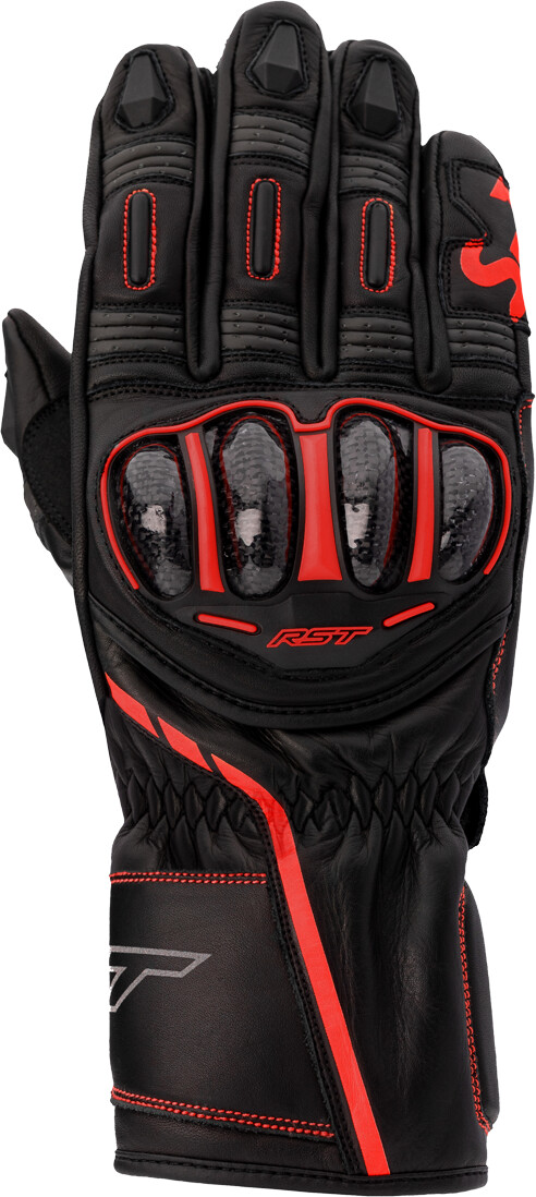 RST S-1 CE Men's Long Gloves black/grey/red