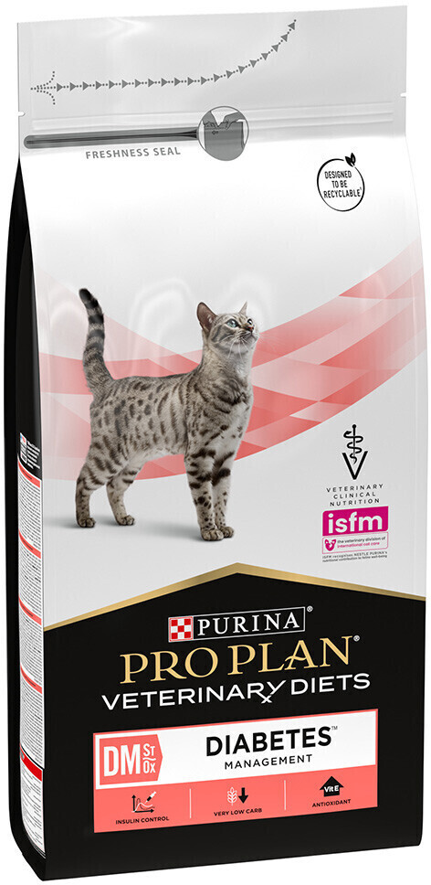 Purina Pro Plan Veterinary Diets DM St/Ox Diabetes Management croquettes pour chat (1,5 kg)