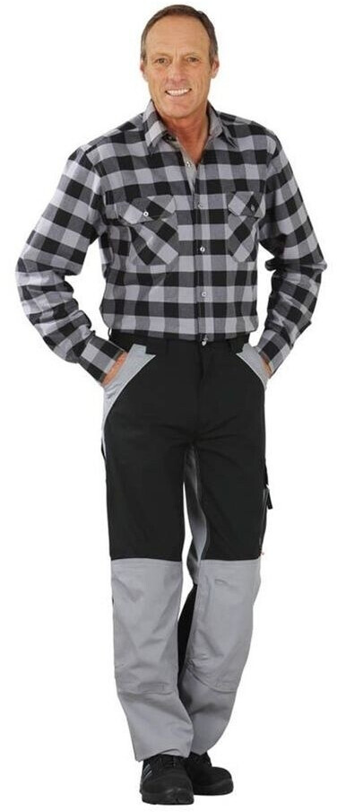 Planam Square Hemd schwarz/zink