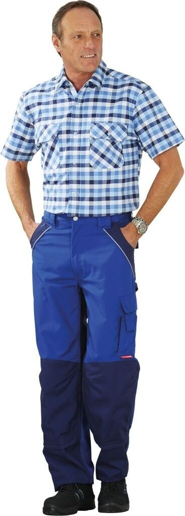 Planam Country Hemd 1/4-Arm blau kariert