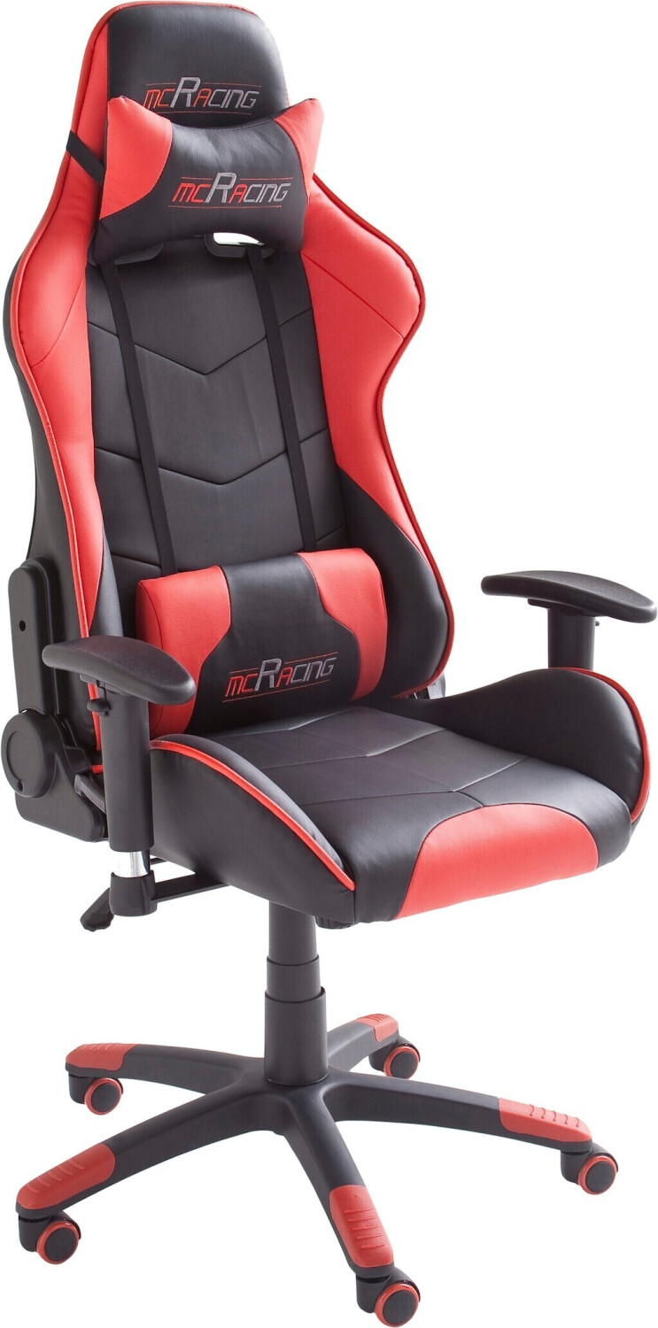 mcRacing Fauteuil gamer en cuir synthétique