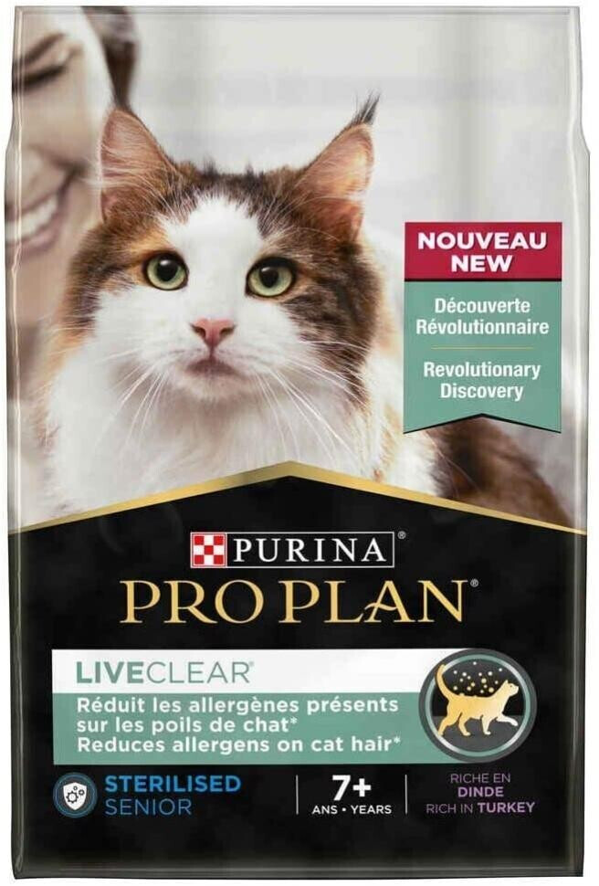 Purina Pro Plan Liveclear Sterilised Senior 7+ croquettes pour chat (2,8 kg)