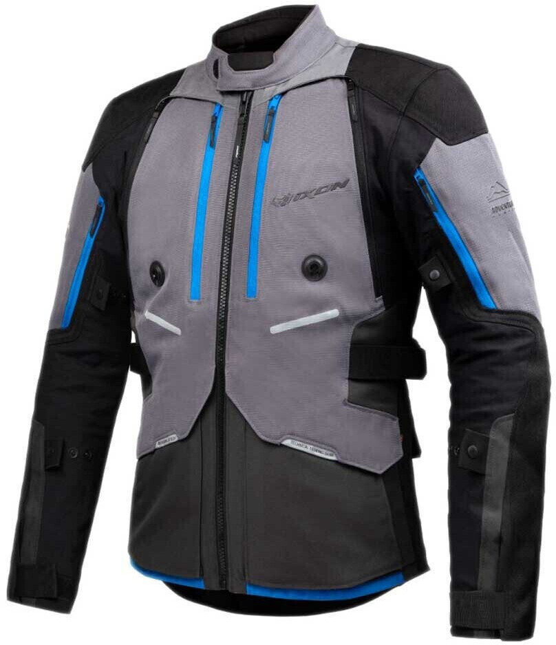 IXON Blouson Vidar gris/noir/bleu