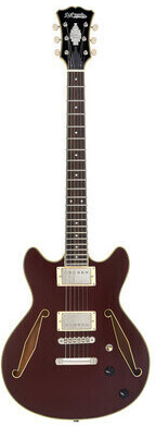 D'Angelico Excel Mini DC Tour Solid Wine Solid Wine