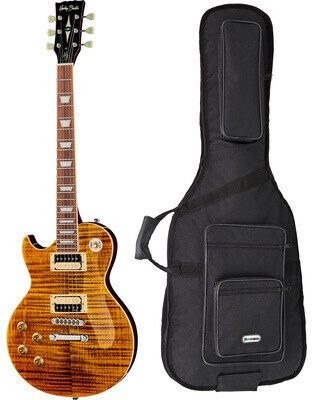 Harley Benton SC-550LH II PAF Gloss Paradise Amber Flame