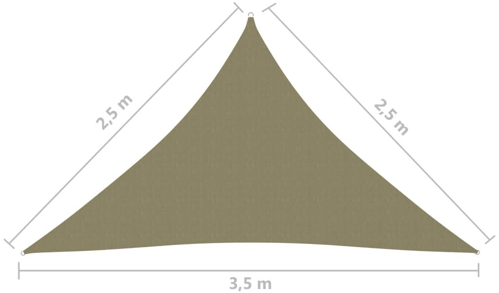 vidaXL Oxford 2,5x2,5x3,5m beige