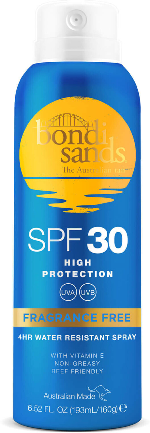 Photos - Sun Skin Care Bondi Sands Bondi Sands SPF30 Aerosol Fragrance Free Mist Spray (160g)
